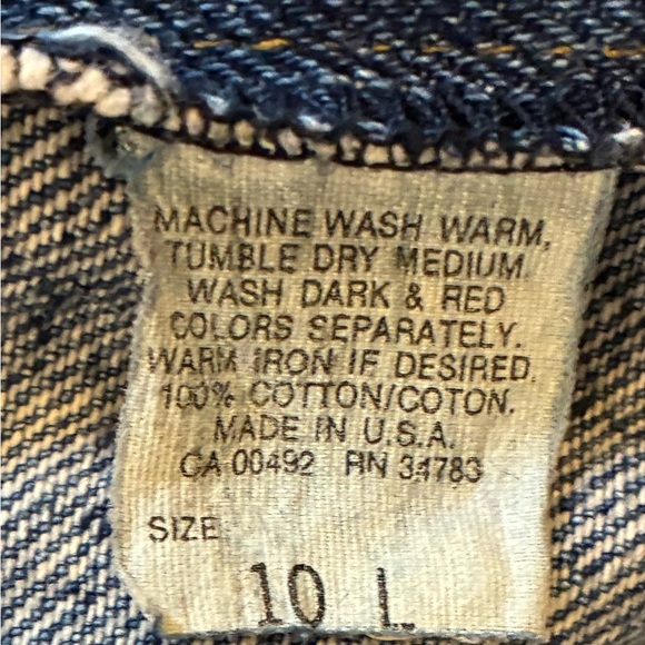 Vintage 90s Lee High Waist Mom Jeans Women’s 10 Long Tapered Made in USA - Picture 9 of 15